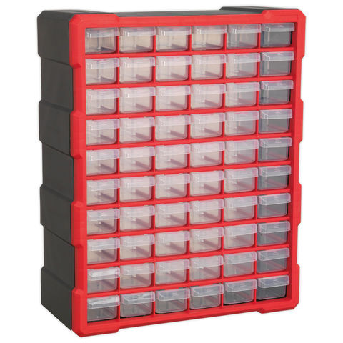 Sealey APDC60R 60 Drawer Cabinet - Red/Black