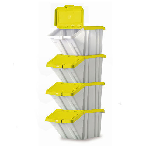 Barton Topstore Multi-Functional Containers with Yellow Lids
