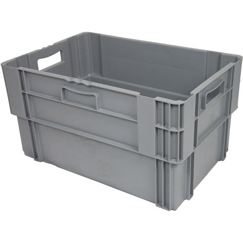 Photo of Barton Storage Barton Pv6432-11/2 60l Stack & Nest Euro Container Grey -2 Pack-