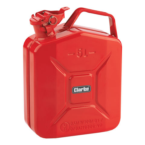 Clarke JC5LS 5 Litre Fuel Can (Red)