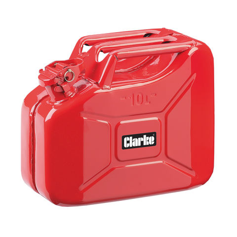 Clarke JC10LS 10 Litre Fuel Can (Red)