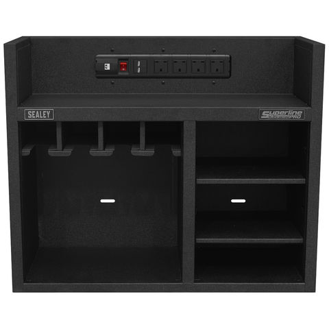 Image of Sealey Sealey AP30SRBE Power Tool Storage Rack 760mm with Power Strip