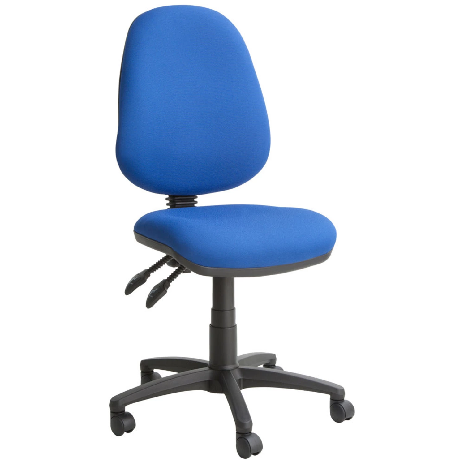 Kirby KR030 High Back Operator Chair - Blue - Machine Mart