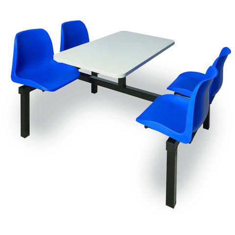Photo of Barton Storage Canteen Table & 4 Seater Double Entry 760x1690x1070mm