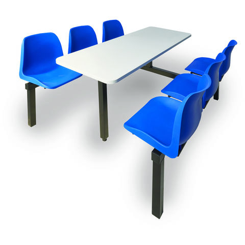 Photo of Barton Storage Canteen Table & 6 Seater Double Entry 760x1690x1580mm