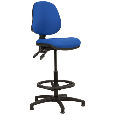 Image of Steelco Kirby KR020D Cashier/Draughtsman Chair - Blue