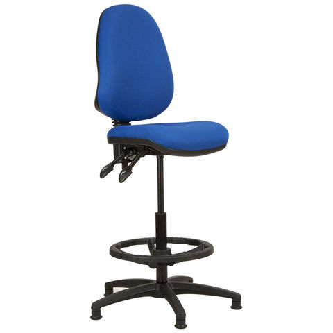 Image of Steelco Kirby KR030D High Back Cashier/Draughtsman Chair - Blue