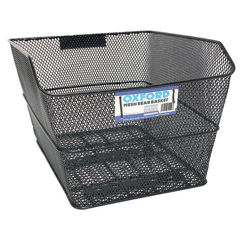 Oxford BK152 Wire Rear Basket with Fittings - Black