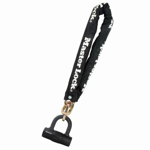 Am-Tech W4250 Lucchetto A Disco 90mm, Rosso-Nero-Argento