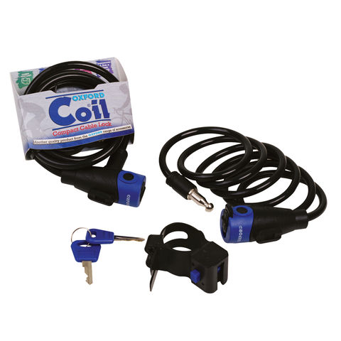 Oxford Oxford OF240 Coil Cable Lock 8mm x 1500mm
