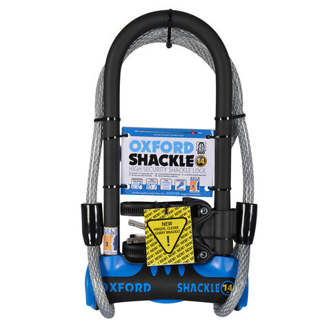 Oxford Oxford LK342 Shackle14 Duo U-Lock 320mm x 177mm Blue