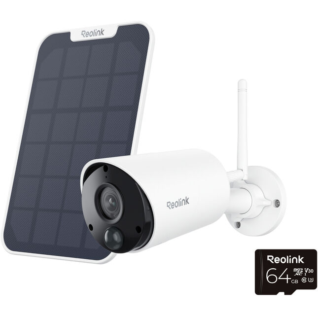 Reolink BWB2K07SP64 2K WiFi Solar/Battery Security Camera+64GB