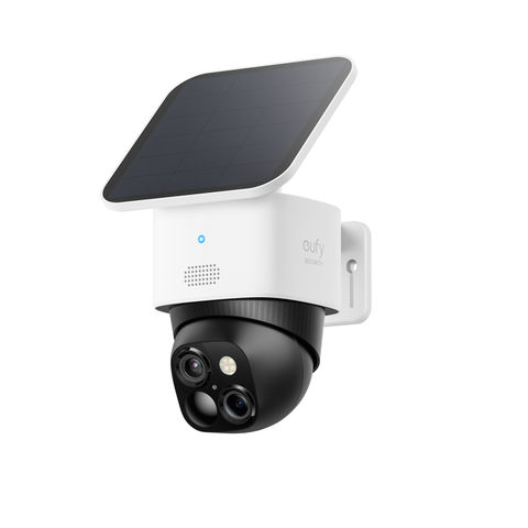 Eufy T81703W1 SoloCam S340 Wireless Outdoor Security Camera with Dual Lens and Solar Panel