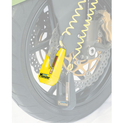 Image of Machine Mart Xtra Oxford OF36M Monster Ultra Strong Disc Lock (Yellow)
