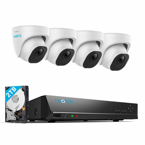 Reolink NVS8-5KD4-A 10MP 4 Dome PoE Camera 8-channel NVR security system with 2TB HDD