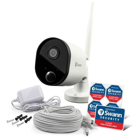 Image of Swann Swann Outdoor Wi-Fi 1080p Security Camera, Heat & Motion Sensing + Night Vision & Audio Capture