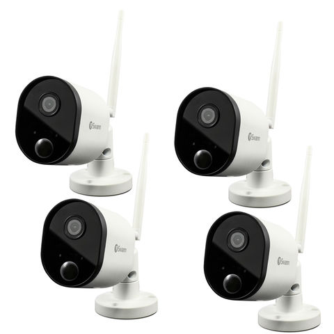 Image of Swann Swann Outdoor Wi-Fi 1080p Security Camera 4 Pack, Heat & Motion Sensing + Night Vision & Audio Capture