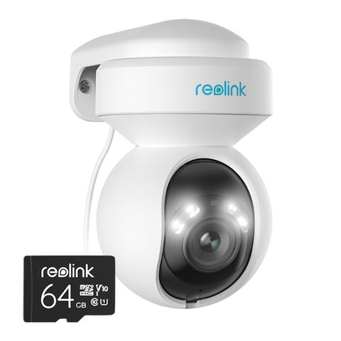 Reolink Reolink E5MEXTSMUK 5MP Outdoor PTZ WiFi Smart Camera with 64GB microSD Card