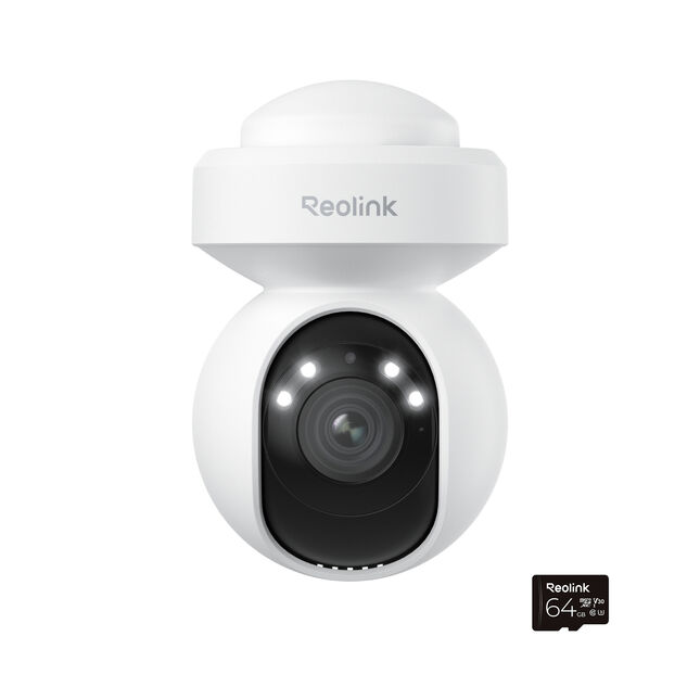 Reolink E5mextsmuk E Series 2k+ Ptz Auto Track Wifi Outdoor Security Camera + 64gb