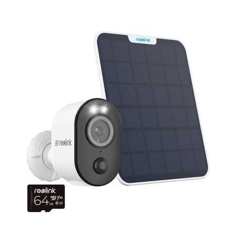 Image of Reolink Reolink A4K3S2M64 4K Spotlight Battery Argus Camera with Solar Panel & 64GB microSD Card