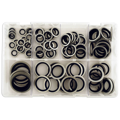 Connect 31874 100 Assorted Imperial Bonded Seal Washers (Dowty)