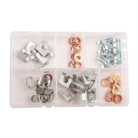 Connect 80 piece Assorted Brake Hose Clips 15 - 28mm