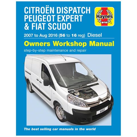 Image of Haynes Haynes Citroën Dispatch, Peugeot Expert, Fiat Scudo & Toyota Proace Diesel (07 – Aug 16) 56 to Aug 16 Manual