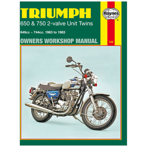 Image of Haynes Haynes Triumph 650 & 750 2-Valve Unit Twins (63 - 83) Manual