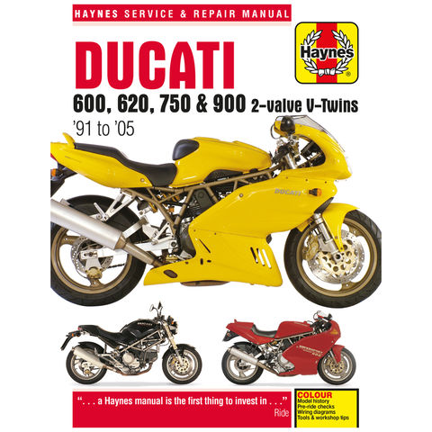 Image of Haynes Haynes Ducati 600, 620, 750 & 900 2-valve V-Twins (91-05) Manual