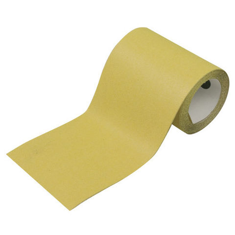 Image of National Abrasives Yellow Aluminium Oxide Paper - 5m Roll, 120 Grit