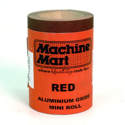 Red Aluminium Oxide Paper - 5m Roll, 120 Grit