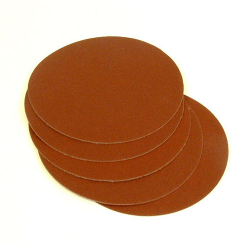 Image of National Abrasives 125mm Aluminium Oxide Sanding Discs, Hook & Loop - Plain, Fine P120