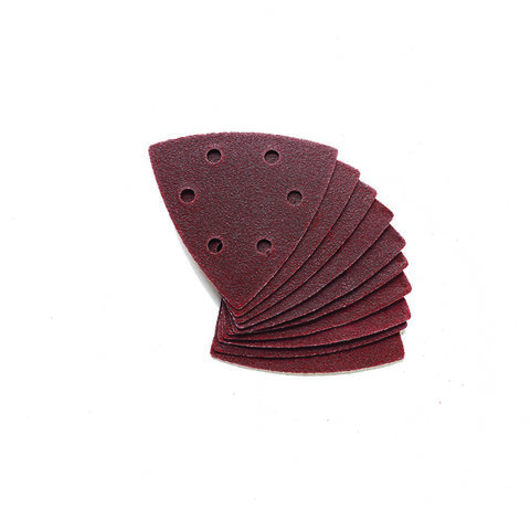 Photo of Clarke Clarke 10 Pack Of 90mm Delta Triangle Hook And Loop Sanding Sheets – 80 Grit