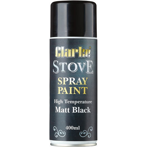 Clarke High Temperature Matt Black Stove Paint