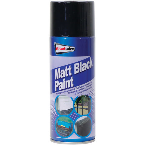 Streetwize Matt Black Paint Spray