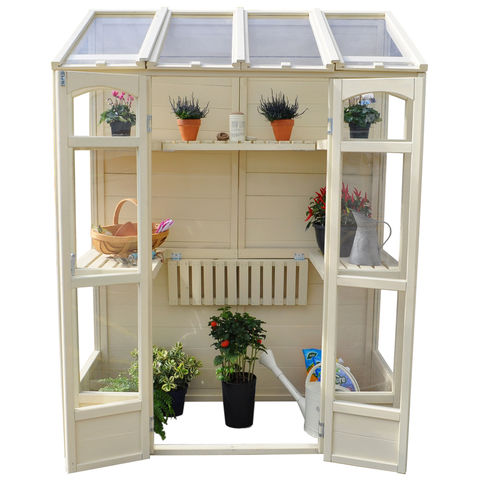 Image of Forest Forest Victorian 5'x2'6" Tall Wall Greenhouse with Auto Vent
