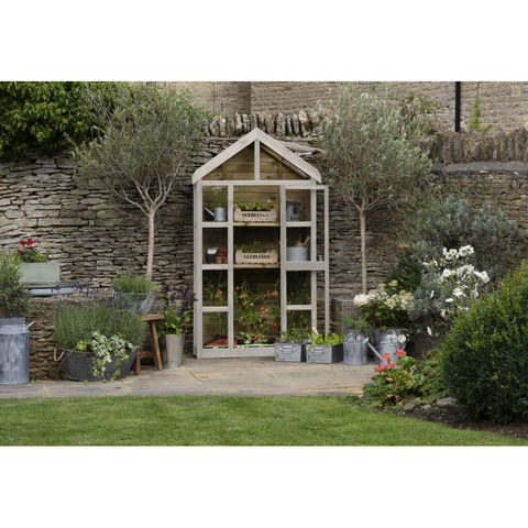 Forest 3'7"x1'7" Georgian Wall Greenhouse with Auto Vent (Home Delivery)