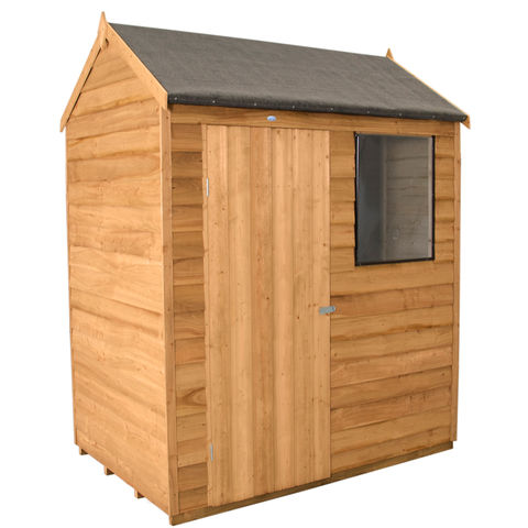Photo of Forest Forest 6x4ft Reverse Apex Overlap Dipped Shed
