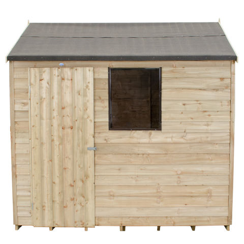 Photo of Forest Forest 8x6ft Reverse Apex Overlap Pressure Treated Shed