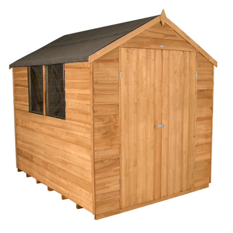 Photo of Forest Forest 6x8ft Apex Overlap Dipped Double Door Shed