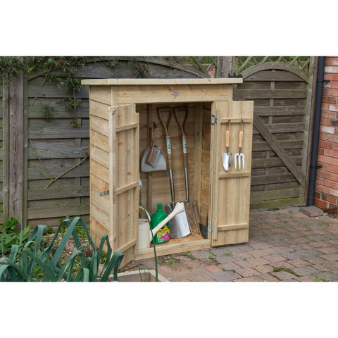 Forest Pressure Treated Pent Garden Store (Assembled)