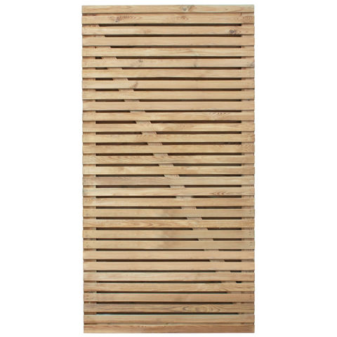 Photo of Forest 6ft Double Slatted Gate -1.83m High-