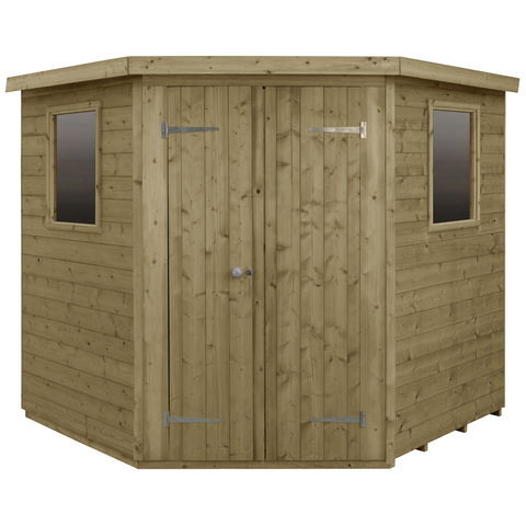 Forest Forest Tongue & Groove Pressure Treated 7x7 Corner Shed