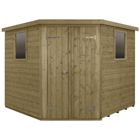 Forest Forest Tongue & Groove Pressure Treated 8x8 Corner Shed