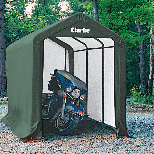 Clarke CIS612 Motorcycle Shelter/Shed 3.7x1.8x2.4m ... Clarke CIS612 Motorcycle Shelter/Shed 3.7x1.8x2.4m ...