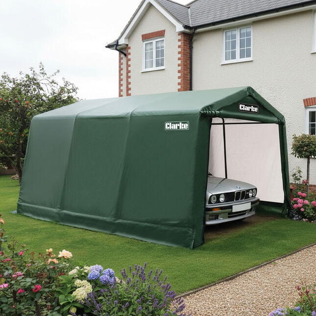 Clarke Cig81015 Garage / Workshop - Green -4.5 X 3 X 2.4m-
