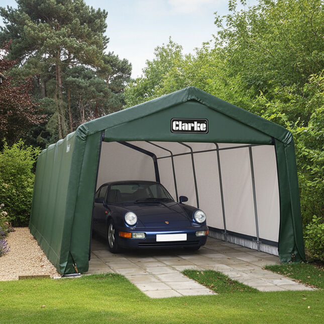 Clarke CIG81220 Garage / Workshop – Green (6.1 x 3.7 x 2.5m)
