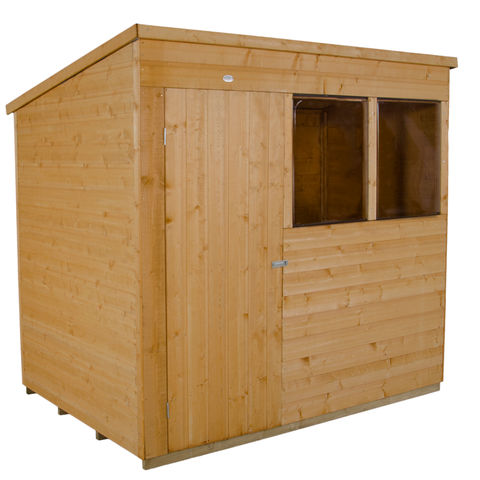Photo of Forest Forest 7x5ft Pent Shiplap Dipped Shed -assembled-