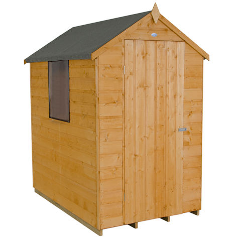 Photo of Forest Forest 4x6ft Apex Shipland Dipped Shed -assembled-