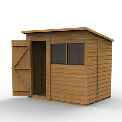 Image of Forest Forest 7'x5' Shiplap Dip Treated Pent Shed (Home Delivery)